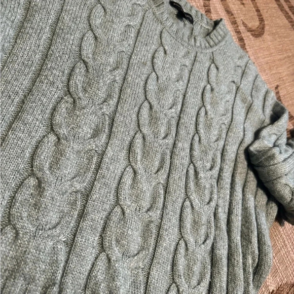 BANANA REPUBLIC weave sweater - chenille-like. Weave pattern. Size L - Picture 4 of 11